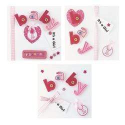 AussieSuperStore Art & Craft Essentials Jenni B Card Making Kit Its a Girl Jenni B Card Making Kit Its a Girl | Diy Set for Kids | DIY Card Making 9323823154639 JBDIYCD08