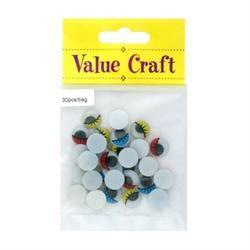 AussieSuperStore Art & Craft Essentials Joggle Eyes with Eyelashes Joggle Eyes with Eyelashes | Googly or Wiggle Eye 9331468003021 VCE03