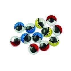 AussieSuperStore Art & Craft Essentials Joggle Eyes with Eyelashes Joggle Eyes with Eyelashes | Googly or Wiggle Eye 9331468003021 VCE03
