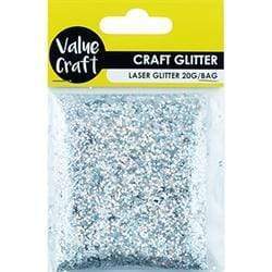 AussieSuperStore Art & Craft Essentials Laser Glitter Silver Laser Glitter Silver | Kids Craft Glitter 9331468049272 VCGXS