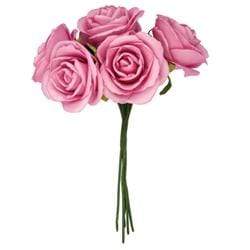 AussieSuperStore Art & Craft Essentials Lavender Foam Rose with 5 Head (in 8 colors) Foam Rose with 5 Head | Artificial Craft Flower Party Decoration 9323823117078 RBF09LV