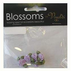 AussieSuperStore Art & Craft Essentials Lavender Grub Rose with Leaves (in 6 colors) Grub Rose with Leaves | Artificial Flower Party Decoration 9323823043360 GRL1LV