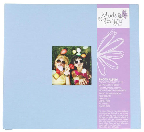 AussieSuperStore Art & Craft Essentials Light Blue Scrapbooking Album & Refill 30 x 30cm (in 4 colours) Scrapbooking Album & Refill 30 x 30cm(in 4 colours) | Scrapbooking 9311960377936 0377930