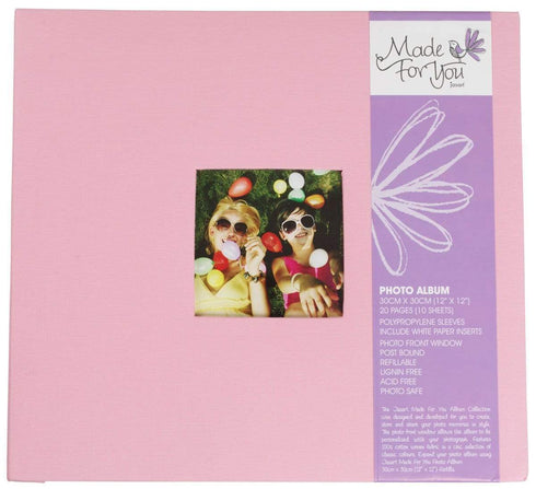 AussieSuperStore Art & Craft Essentials Light Pink Scrapbooking Album & Refill 30 x 30cm (in 4 colours) Scrapbooking Album & Refill 30 x 30cm(in 4 colours) | Scrapbooking 9311960377943 0377940