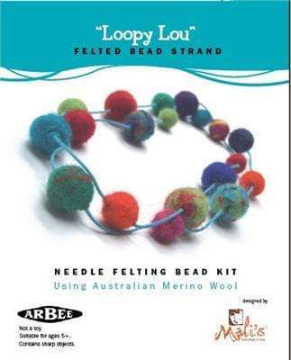 AussieSuperStore Art & Craft Essentials Loopy Lou Needle Felting Bead Kit Loopy Lou Needle Felting Bead Kit | DIY Craft Kits for Kids DF9KITLL