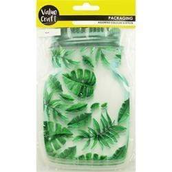 AussieSuperStore Art & Craft Essentials Mason Jar Shaped Zip Lock Bags 12x20cm (in 2 designs) Mason Jar Shaped Zip Lock Bags 12x20cm | Zipper Bags Food Storage Snack Sandwich