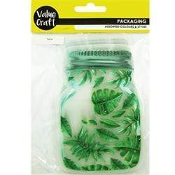 AussieSuperStore Art & Craft Essentials Mason Jar Shaped Zip Lock Bags 9x15cm (in 2 designs) Mason Jar Shaped Zip Lock Bags 9x15cm | Mason Jar Zipper Bags Food Storage Snack Sandwich