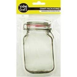 AussieSuperStore Art & Craft Essentials Mason Jar Shaped Zip Lock Bags 9x15cm (in 2 designs) Mason Jar Shaped Zip Lock Bags 9x15cm | Mason Jar Zipper Bags Food Storage Snack Sandwich