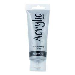 AussieSuperStore Art & Craft Essentials Metallic Silver Acrylic Paint 75ml (20 different colours) Acrylic Paint 75ml (20 different colours) | Acrylic Paint Set  9331468048459 VCAP18