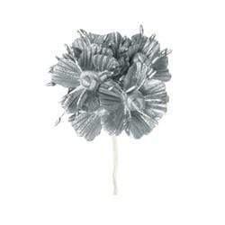 AussieSuperStore Art & Craft Essentials Metallic Silver Flower with China Knot (in 5 colors) Flower with China Knot (in 5 colors) | Floral Craft Supplies 9323823150334 FL15MS