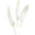 AussieSuperStore Art & Craft Essentials Metallic Silver Goose Feathers (in 2 colors) Goose Feathers (in 2 colors) | Artificial Craft Feathers 9331468057635 VCF41