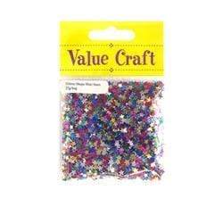 AussieSuperStore Art & Craft Essentials Mini Stars Multicolour Glitter Shape Mini Stars Multicolour Glitter Shape | Craft Glitter Shape 9331468006299 VCSQ17