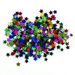 AussieSuperStore Art & Craft Essentials Mini Stars Multicolour Glitter Shape Mini Stars Multicolour Glitter Shape | Craft Glitter Shape 9331468006299 VCSQ17