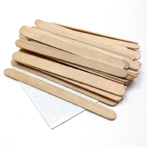 AussieSuperStore Art & Craft Essentials Natural Colour Wooden Craft Sticks 1000pcs (in 2 colours) Wooden Craft Sticks 1000pcs | Craft Wooden Popsicle Sticks | Wooden Shapes items CN0502