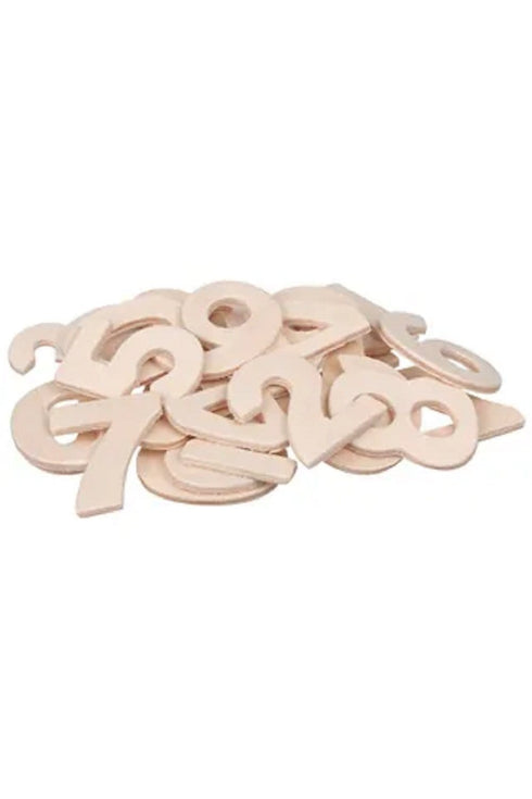 AussieSuperStore Art & Craft Essentials Natural Colour Wooden Numbers 25mm (in 2 colours) Wooden Numbers 25mm | Craft Wooden Shapes | Wooden Shapes WO114