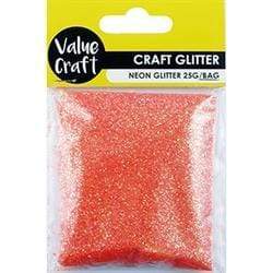 AussieSuperStore Art & Craft Essentials Neon Orange Glitter Neon Orange Glitter | Kids Craft Glitter 9331468049203 VCGNOR