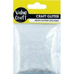 AussieSuperStore Art & Craft Essentials Neon White Glitter Neon White Glitter | Kids Craft Glitter 9331468049227 VCGNWH