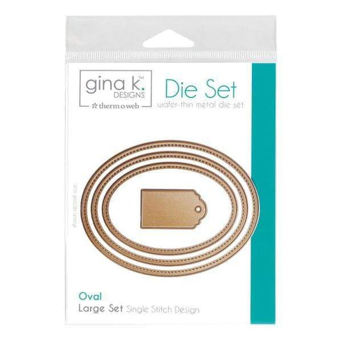 AussieSuperStore Art & Craft Essentials Oval Large Set Gina K Designs 3 Nested Die Set (in 8 styles) Gina K Designs 3 Nested Die Set | Craft Machine Die Set 011571