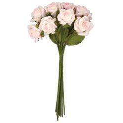 AussieSuperStore Art & Craft Essentials Pale Pink Foam Rose with 12 Head (in 8 colors) Foam Rose with 12 Head | Artificial Craft Flower Party Decoration 9323823117290 RBF13PP