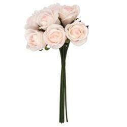 AussieSuperStore Art & Craft Essentials Pale Pink Foam Rose with 7 Head (in 8 colors) Foam Rose with 7 Head | Artificial Craft Flower Party Decoration 9323823117177 RBF11PP