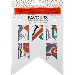 AussieSuperStore Art & Craft Essentials Paper Flags Decorative Banner Paper Flags Decorative Banner | Party Bunting | Craft Bunting | Paper Bunting 9323823194154 FAV17020