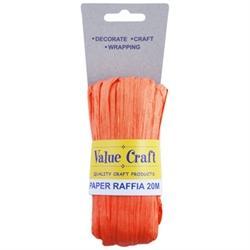AussieSuperStore Art & Craft Essentials Paper Raffia 4cm Orange Paper Raffia 4cm Orange | Raffia Ribbon 9331468046516 VCRAF05