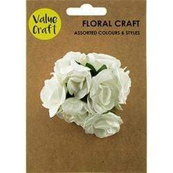 AussieSuperStore Art & Craft Essentials Paper Rose Flowers (in 2 colours) Paper Rose Flowers (in 2 colours) | Floral Craft Supplies