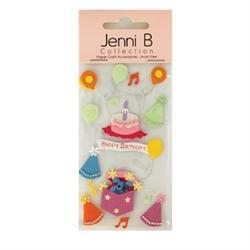 AussieSuperStore Art & Craft Essentials Party Theme 3D Stickers (in 8 styles) Party Theme 3D Stickers | Scrapbooking Stickers | Embellishments