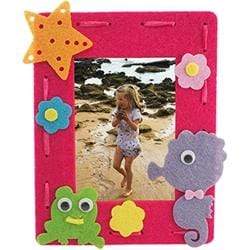 AussieSuperStore Art & Craft Essentials Picture Seahorse Frame DIY Felt Craft Kit Picture Seahorse Frame DIY Felt Craft Kit | DIY Kits for Kids | Felting Supplies 9331468059585 VCFLT18