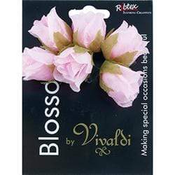 AussieSuperStore Art & Craft Essentials Pink Crepe Rosebud Flowers (in 4 colors) Crepe Rosebud Flowers (in 4 colors) | Floral Craft Supplies 9323823185831 FL48PK