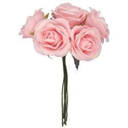 AussieSuperStore Art & Craft Essentials Pink Foam Rose with 5 Head (in 8 colors) Foam Rose with 5 Head | Artificial Craft Flower Party Decoration 9323823117061 RBF09PK