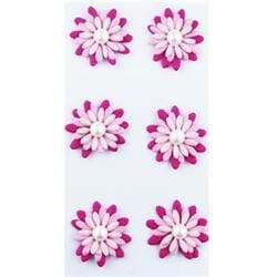 AussieSuperStore Art & Craft Essentials Pink Garden Theme Paper Flowers (in 4 colors) Garden Theme Paper Flowers | Scrapbooking Stickers | Embellishments 9323823186470 JBS160