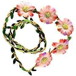 AussieSuperStore Art & Craft Essentials Pink-Purple Daisy Twine Garland 95 cm (in 3 colours) Twine Garland 95 cm (in 3 colours) | Artificial Flower Party Decoration 9331468054986 VJY651