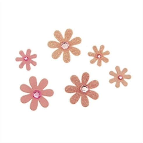 AussieSuperStore Art & Craft Essentials Pink Sparkle Florettes Flowers (in 2 colours) Sparkle Florettes Flowers (in 2 colours) | Artificial Craft Flower Party Decoration 9323823204280 BLOS19024