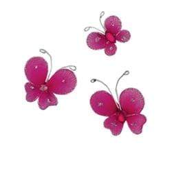 AussieSuperStore Art & Craft Essentials Pink Wire Butterfly (in 4 colors) Wire Butterfly | Craft Embellishment | Scrapbooking Embellishment 9323823146139 JBE038