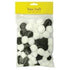 AussieSuperStore Art & Craft Essentials Pom Pom 20mm Black & White Pom Pom Black & White | Craft Pom Poms 9331468032731 VCP20