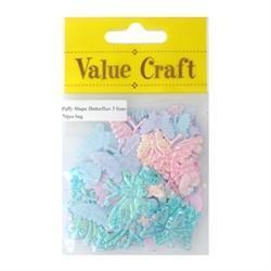 AussieSuperStore Art & Craft Essentials Puffy Shapes - Butterflies Puffy Shapes - Butterflies | Scrapbooking Embellishment 9331468003779 VPF02