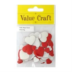 AussieSuperStore Art & Craft Essentials Puffy Shapes - Hearts Puffy Shapes - Hearts | Scrapbooking Embellishment 9331468003847 VPF09