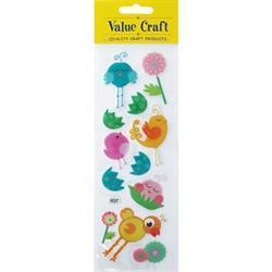 AussieSuperStore Art & Craft Essentials Puffy Stickers - Little Birds Puffy Stickers - Little Birds | Scrapbooking Embellishment 9331468044482 VCPS009
