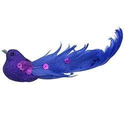 AussieSuperStore Art & Craft Essentials Purple Critters Bird with Glitter Curly Tail 12cm (in 3 colours) Critters Bird with Glitter Curly Tail 12cm | Animal Craft Embellishments 9323823161170 CRIT010