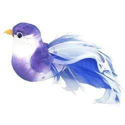 AussieSuperStore Art & Craft Essentials Purple/White Critters Bird with Curly Tail 9.5cm (in 3 colours) Critters Bird with Curly Tail 9.5cm | Animal Craft Embellishments 9323823161125 CRIT006