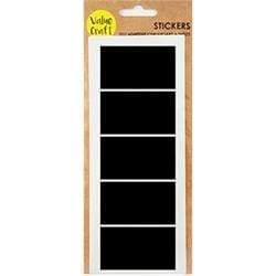 AussieSuperStore Art & Craft Essentials Rectangle Chalkboard Stickers/Labels Rectangle Chalkboard Stickers/Labels | Scrapbooking Stickers embellishments 9331468060345 VJY855