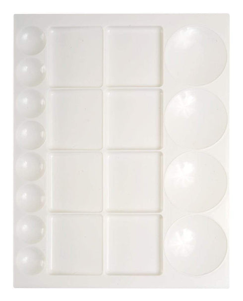 AussieSuperStore Art & Craft Essentials Rectangular Plastic Palette Rectangular Plastic Palette | Artist Palette 9311960288041 0288040