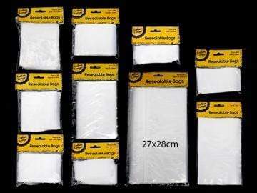AussieSuperStore Art & Craft Essentials Resealable Clear Bag Resealable Clear Bag | Crystal Clear Cellophane Bags 9320760196395 CRAFT 196395