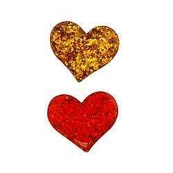 AussieSuperStore Art & Craft Essentials Resin Hearts Red/Gold Resin Hearts Red/Gold | Craft Party Scrapbooking Embellishment Decoration 9331468055587 VJY689