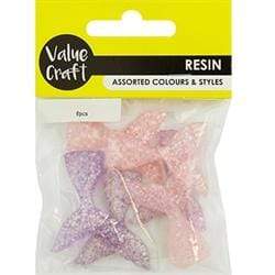 AussieSuperStore Art & Craft Essentials Resin Mermaid Tails Resin Mermaid Tails | Craft Party Scrapbooking Embellishment Decoration 9331468055600 VJY691