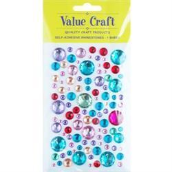 AussieSuperStore Art & Craft Essentials Rhinestones Bubble Multicolour Rhinestone Sticker Bubble Multicolour | Craft Party Embellishment Decor 9331468046455 VCR115