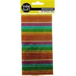 AussieSuperStore Art & Craft Essentials Rhinestones Mesh Rainbow Rhinestones Mesh Rainbow | Craft Party Embellishment Decoration 9331468051923 VJY510