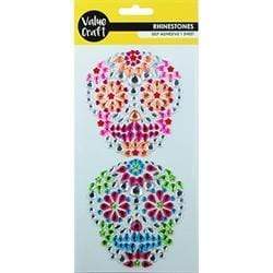 AussieSuperStore Art & Craft Essentials Rhinestones - Skulls Rhinestones Stickers - Skulls | Craft Party Embellishment Decoration 9331468048596 VCRST014
