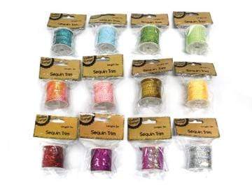AussieSuperStore Art & Craft Essentials Sequin Roll (in 12 colours) Sequin Roll (in 12 colours) | String Sequin Roll